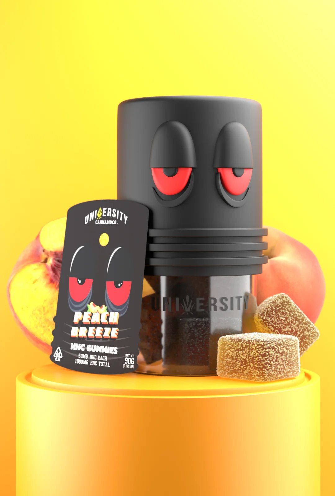 TrapUniversity.Com - Mango Tango HHC Premium Cannabis Gummies Mango Tango HHC Premium Gummies jar with orange cubes