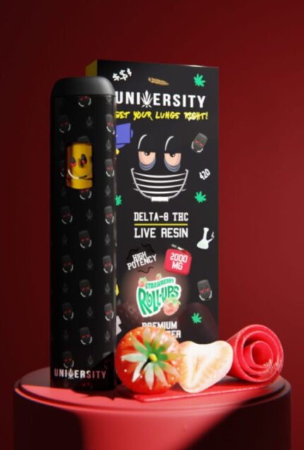 Strawberry Roll Upz – THC Delta 8 Live Resin Vape 2G