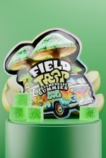 Sour Apple Psychedelic Magic Mushroom Gummies Field Trip pack with green cubes