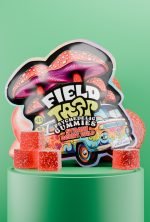 Strawberry Wild Psychedelic Magic Mushroom Gummies Field Trip pack with red cubes