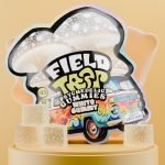 White Gummy Psychedelic Magic Mushroom Gummies Field Trip pack with clear cubes