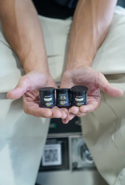 Container of Frosted Cupcake cannabis flower