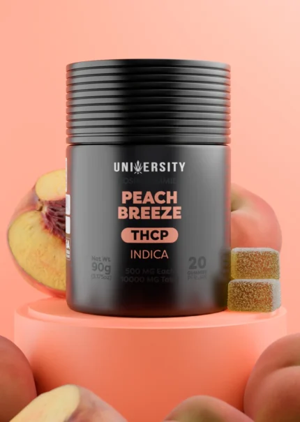Peach Breeze – THCP Live Rosin Premium Gummies