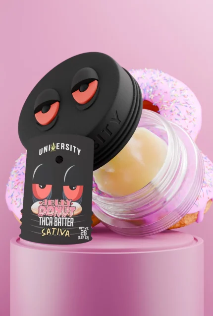 Jelly Donut THCA Premium Live Batter Sativa concentrate jar