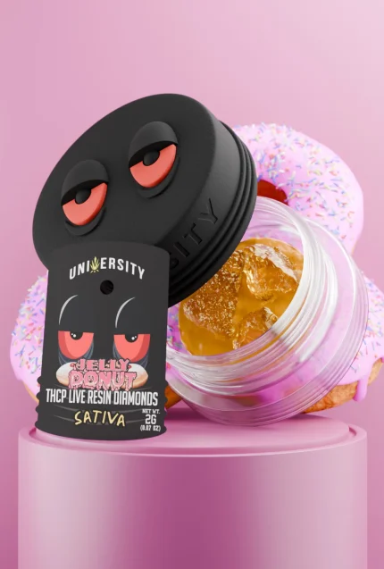 Jelly Donut THCP Live Resin Diamonds Sativa concentrate jar 2G