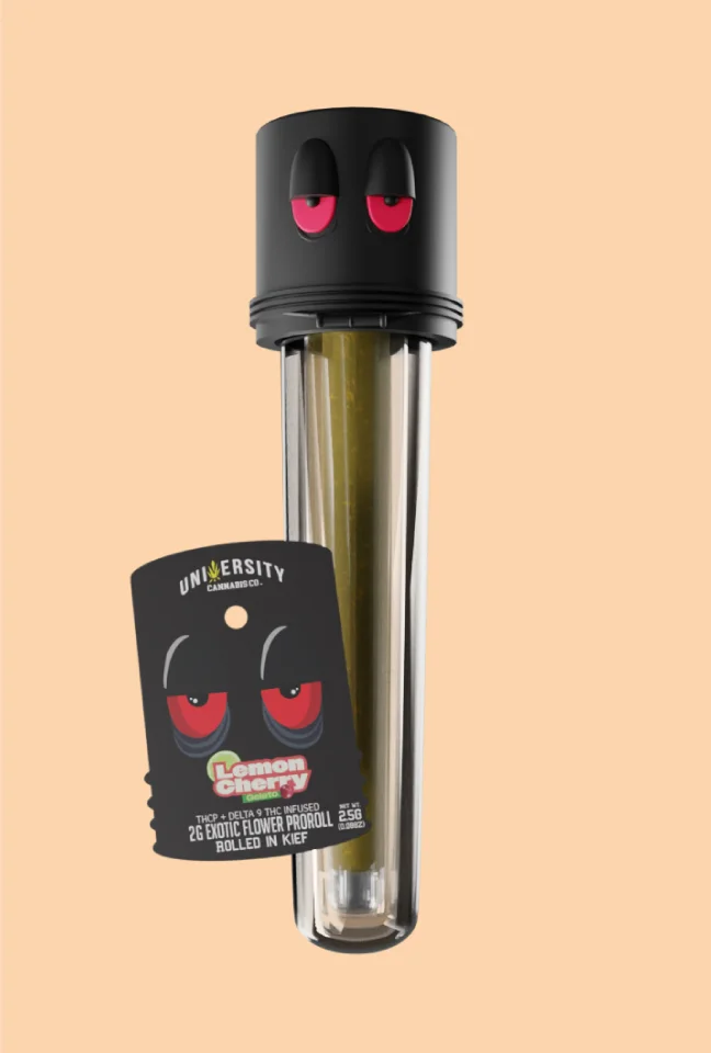 trap-university - Lemon Cherry Gelato THCP Delta 9 THC Preroll 2gr Lemon Cherry Gelato THCP + Delta 9 THC Premium Preroll 2G with citrus flavor, smooth hits, rolled in kief, and glass tip filter.