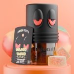 Mango Tango THCP Live Rosin Premium Gummies Sativa jar with cubes