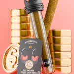 OG Kush HHC Exotic Preroll 2G with glass tip filter and kief coating