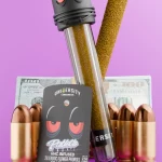 Pablotto HHC Exotic Preroll 2G rolled in kief with hybrid flavor and glass tip