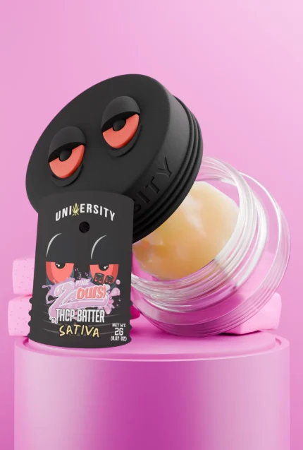 Pink Zaburst Runtz THCP Premium Live Batter Sativa concentrate in jar