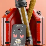 Sour Diesel HHC Exotic Preroll 2G with kief coating and glass tube packaging