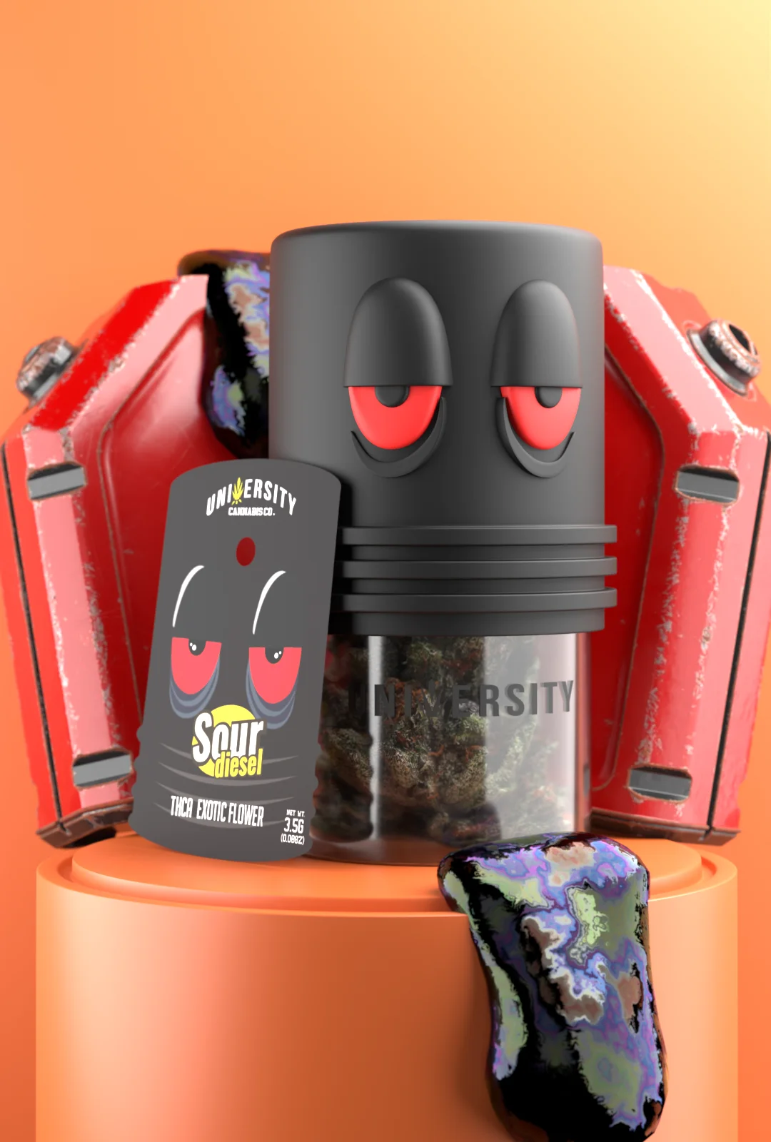 trap-university-sour-diesel-thca-indoor-flower-3-5g-featured Sour Diesel – THCA Indoor Flower 3.5G - Image 1