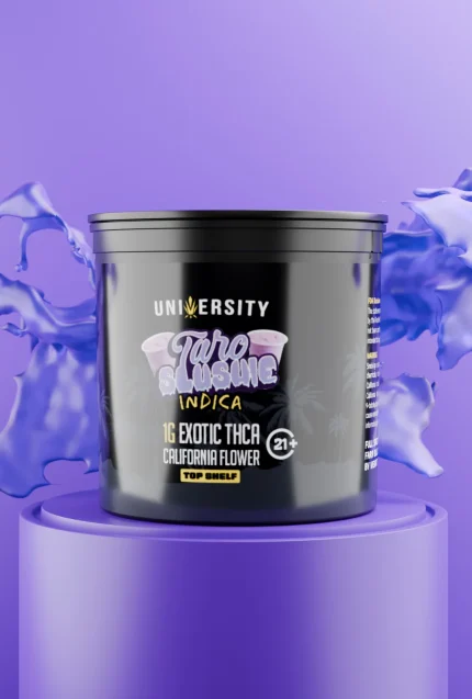 Taro Slushie THCA Exotic Flower 1G indica strain with creamy flavor and premium exotic quality.