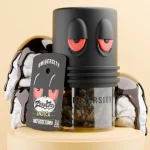 Zaagendaaz THCP Indoor Exotic Flower 3.5G indica strain in premium jar with ice cream-inspired design and exotic buds