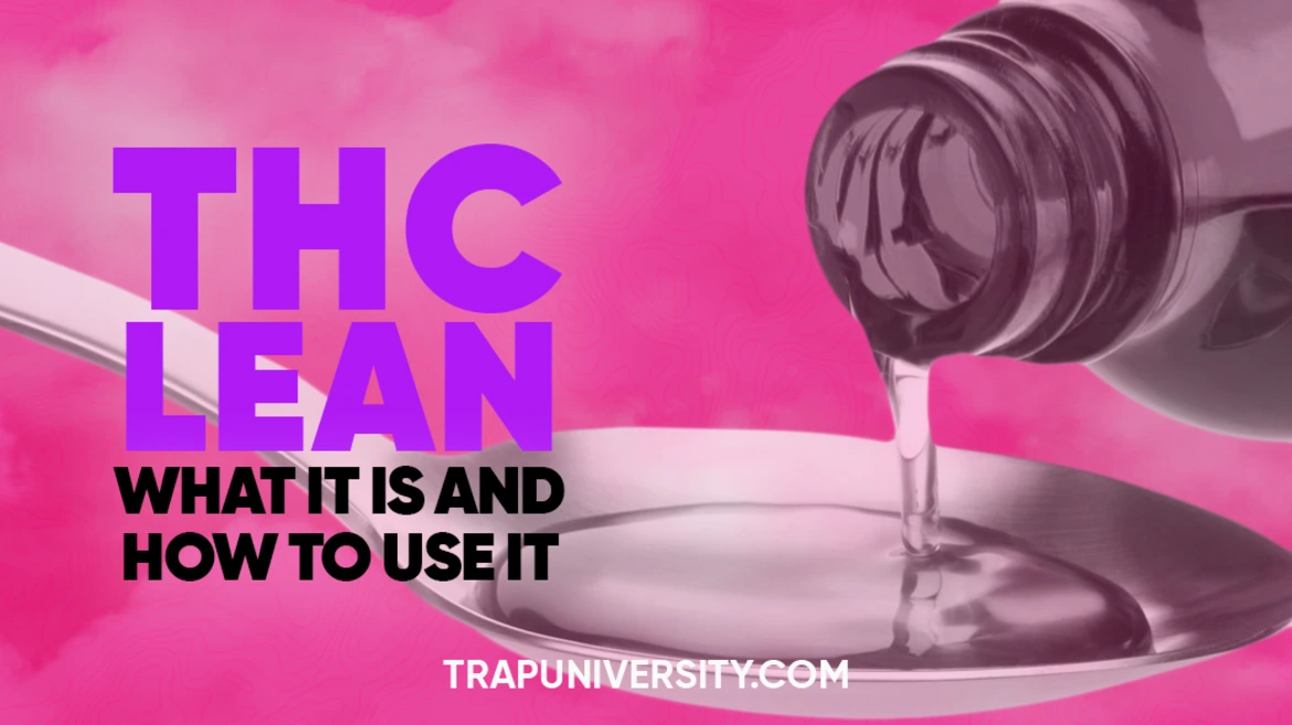 THC lean syrup being poured into a spoon illustrating what THC lean is and how it works
