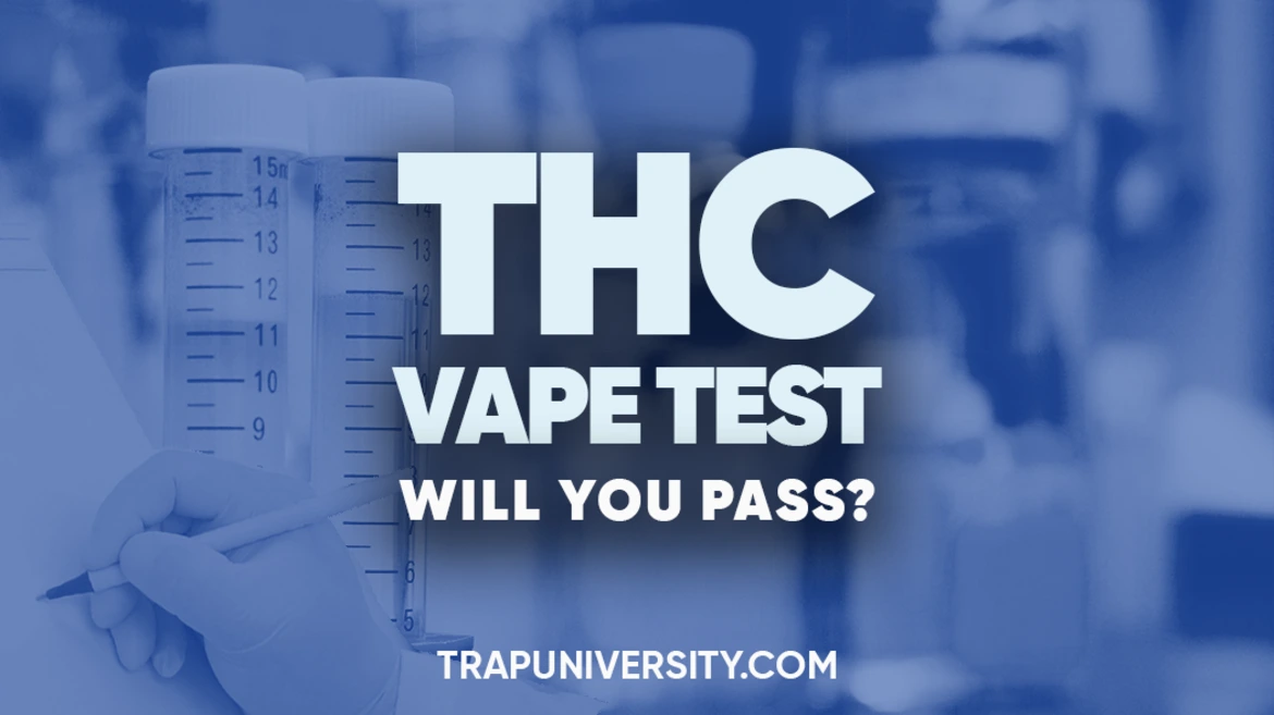 Lab technician holding a test container illustrating can a drug test detect THC vaping