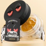 Zaagendaaz THCP Live Resin Diamonds 2G jar with golden concentrate, exotic indica strain