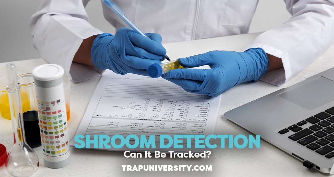 Lab technician analyzing a sample to determine do shrooms come up on drug tests