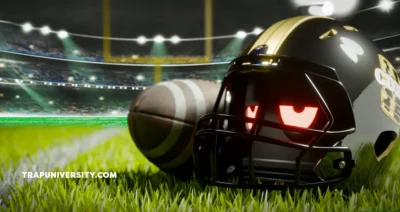 Friends cheering at a lively Super Bowl Sunday party with game on screen