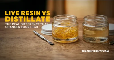 live resin vs distillate cannabis extracts comparison