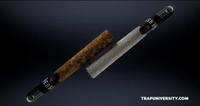 diamond infused pre roll vs regular pre roll comparison with coated concentrate exterior