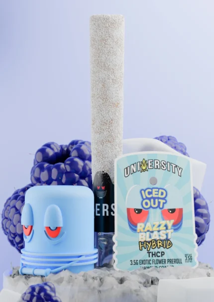 Razzy Blast – THCP Diamond Infused Pre Roll 3.5G (Exotic Hybrid | Iced Out 💎)