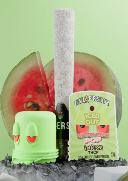 Watermelon Pop – THCP Diamond Infused Pre Roll 3.5G (Exotic Indica | Iced Out 💎)
