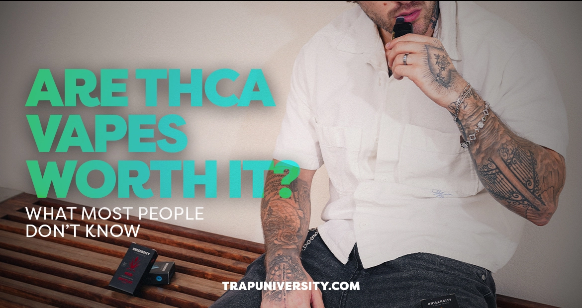 THCA vapes worth it man using THCA vape pen weed pen THC oil disposable vape